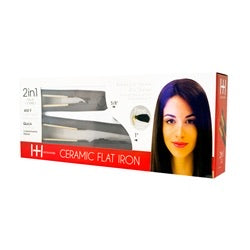 HOT & HOTTER CERAMIC FLAT IRON 2 IN 1 VALUE COMBO 5/8″, 1″ #5873
