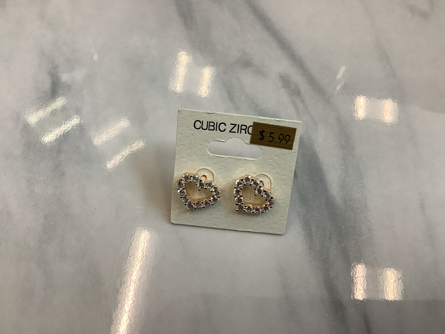 CZ Diamond Look Earrings