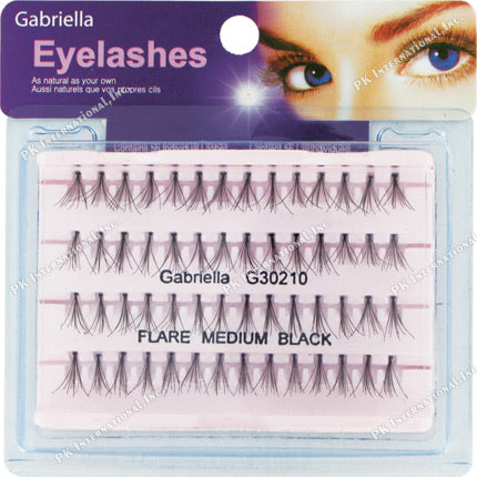 Gabriella Individual Lashes Flare MEDIUM Black #GS30210