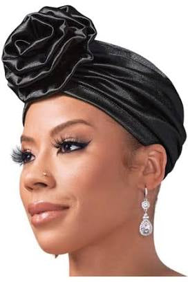 Red by Kiss KEYSHIA COLE X Luxe Silky Top Knot Turban Black