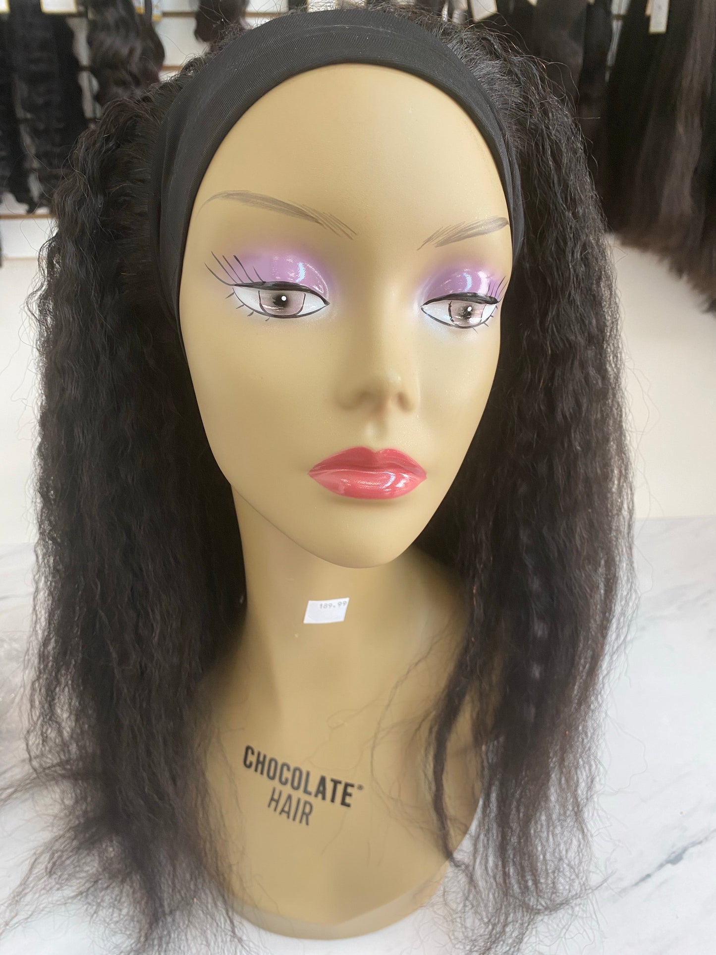 Kinky Straight 18” Headband Wig