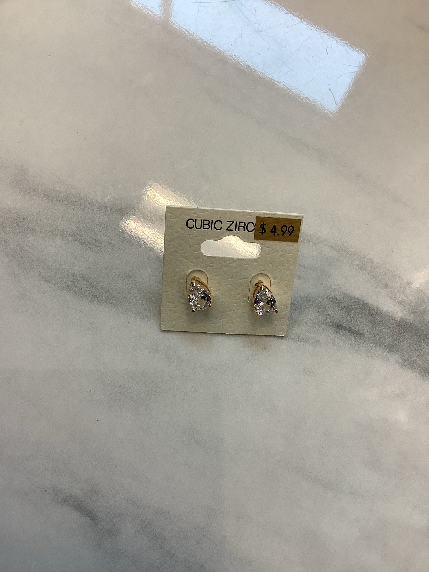 CZ Diamond Look Earrings