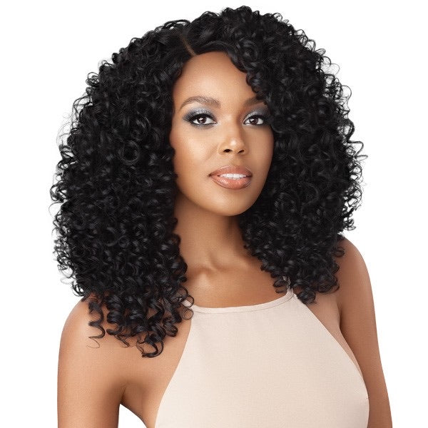 OUTRE SYNTHETIC L PART SWISS LACE FRONT WIG - BLANCA