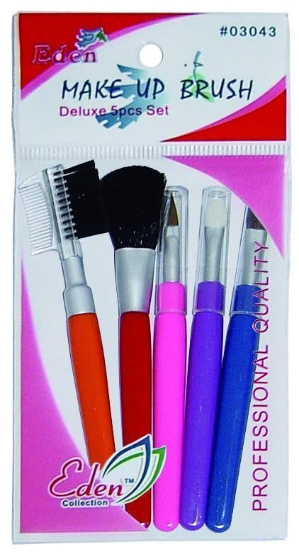 Eden #3043 EDEN ASSORT DELUXE MAKE UP BRUSH 5PC (12PK)