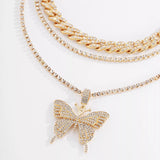 Bling Butterfly Necklace