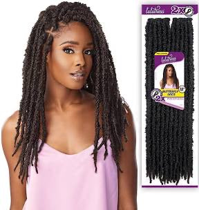 Sensationnel Synthetic Lulutress Pre Looped Crochet Braid - 2X BUTTERFLY LOCS 18"