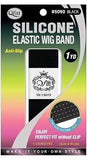 Silicone Elastic Wig Band 1 1/18" W/SILICON DOT BLACK 5090