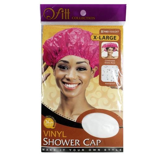 QFITT | X-Large Vinyl Shower Cap ASSORTED COLOR