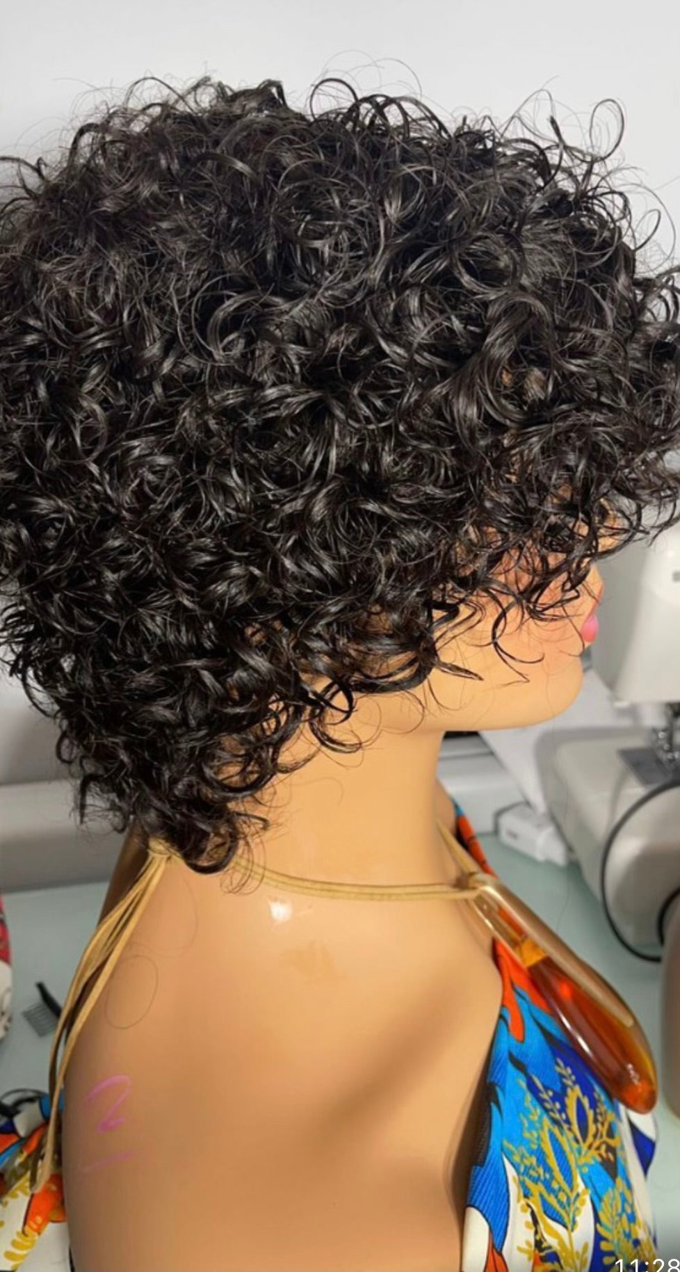 TM Short Curly Wig