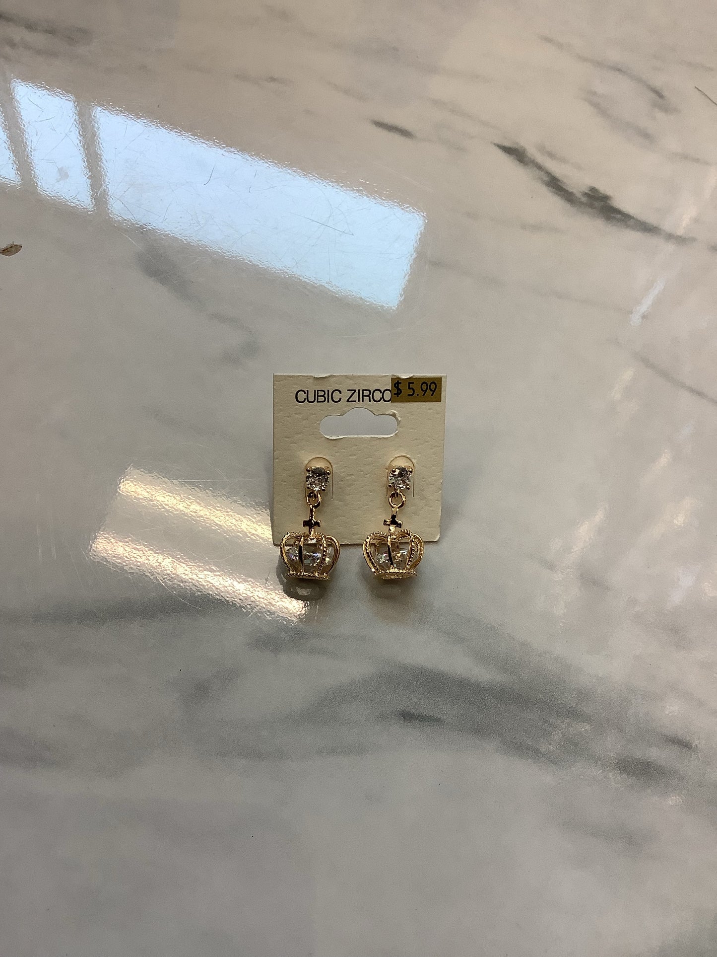 CZ Diamond Look Earrings