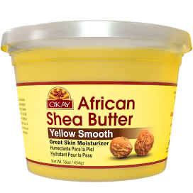 OKAY AFRICAN SHEA BUTTER YELLOW SMOOTH 8OZ
