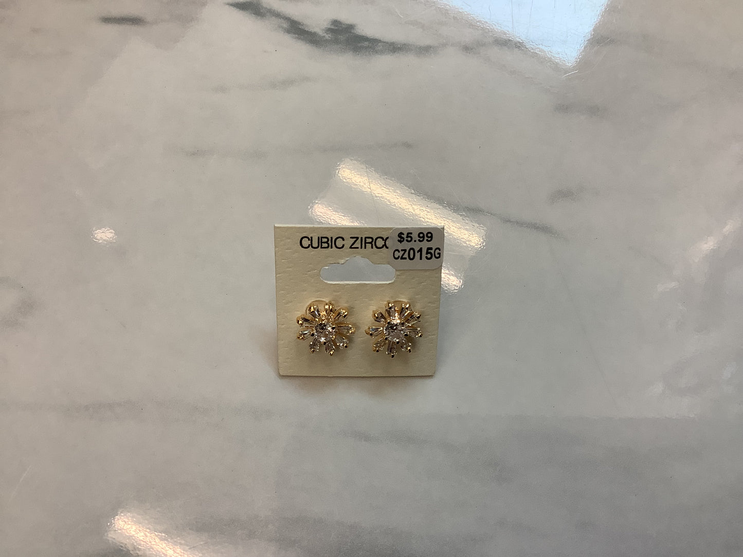 CZ Diamond Look Earrings