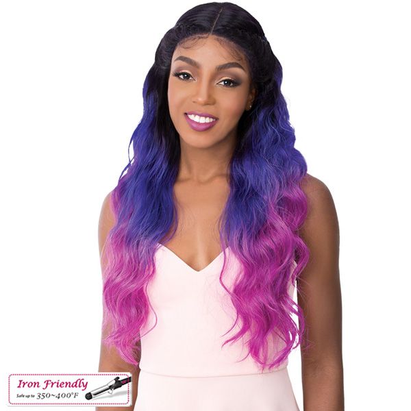 It's a Wig Synthetic  Lace Front Wig - SWISS LACE CROWN BRAID BAMBA