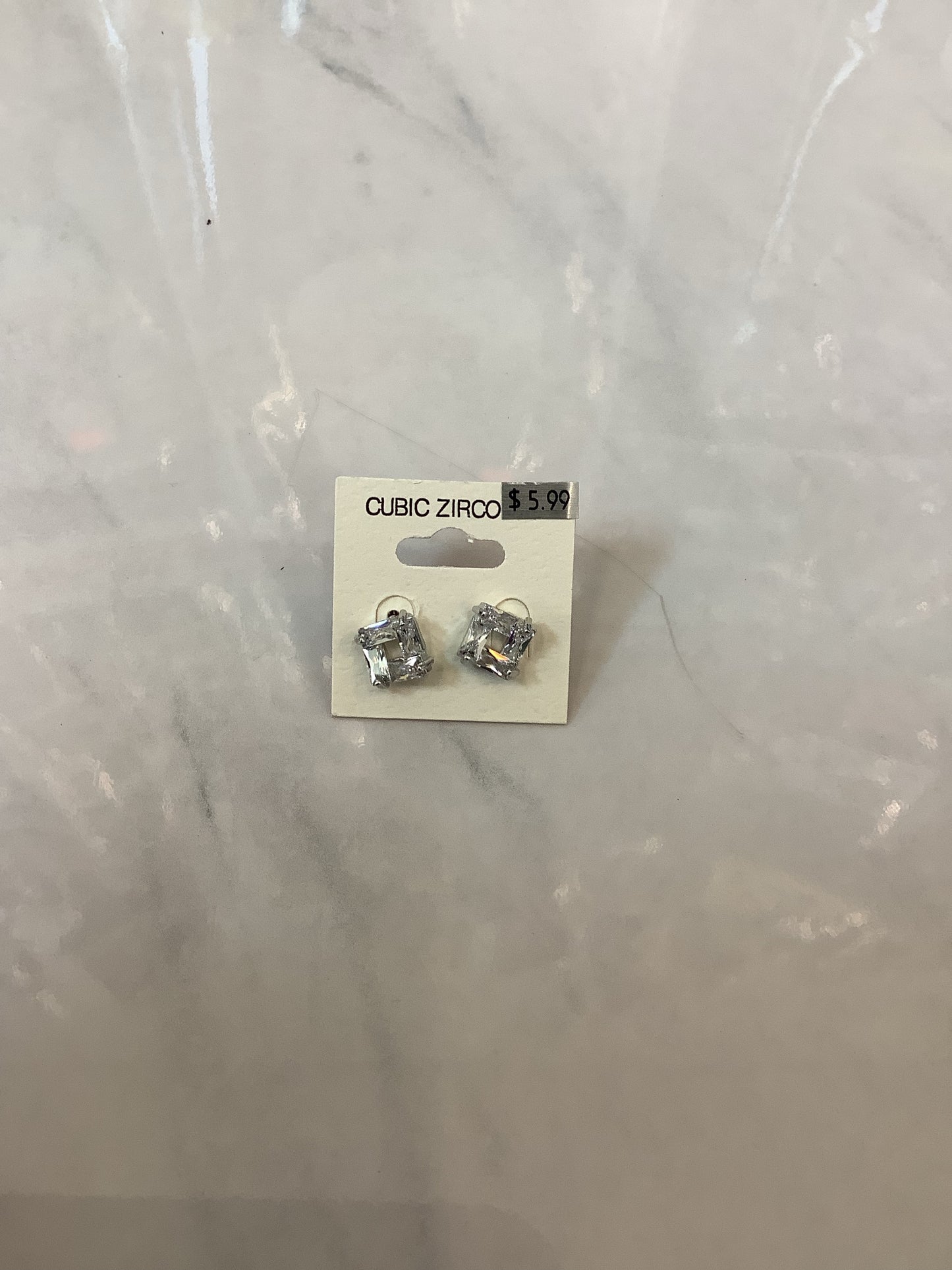 CZ Diamond Look Earrings