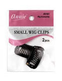 Annie Wig Clips Small 2Ct Black