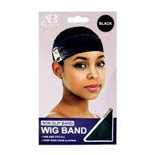 ANA BEAUTY NON SLIP VELVET WIG BAND BLACK #ABN0104BK