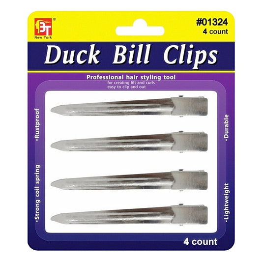 BEAUTY TOWN DUCK BILL CLIP (4PC) #01324