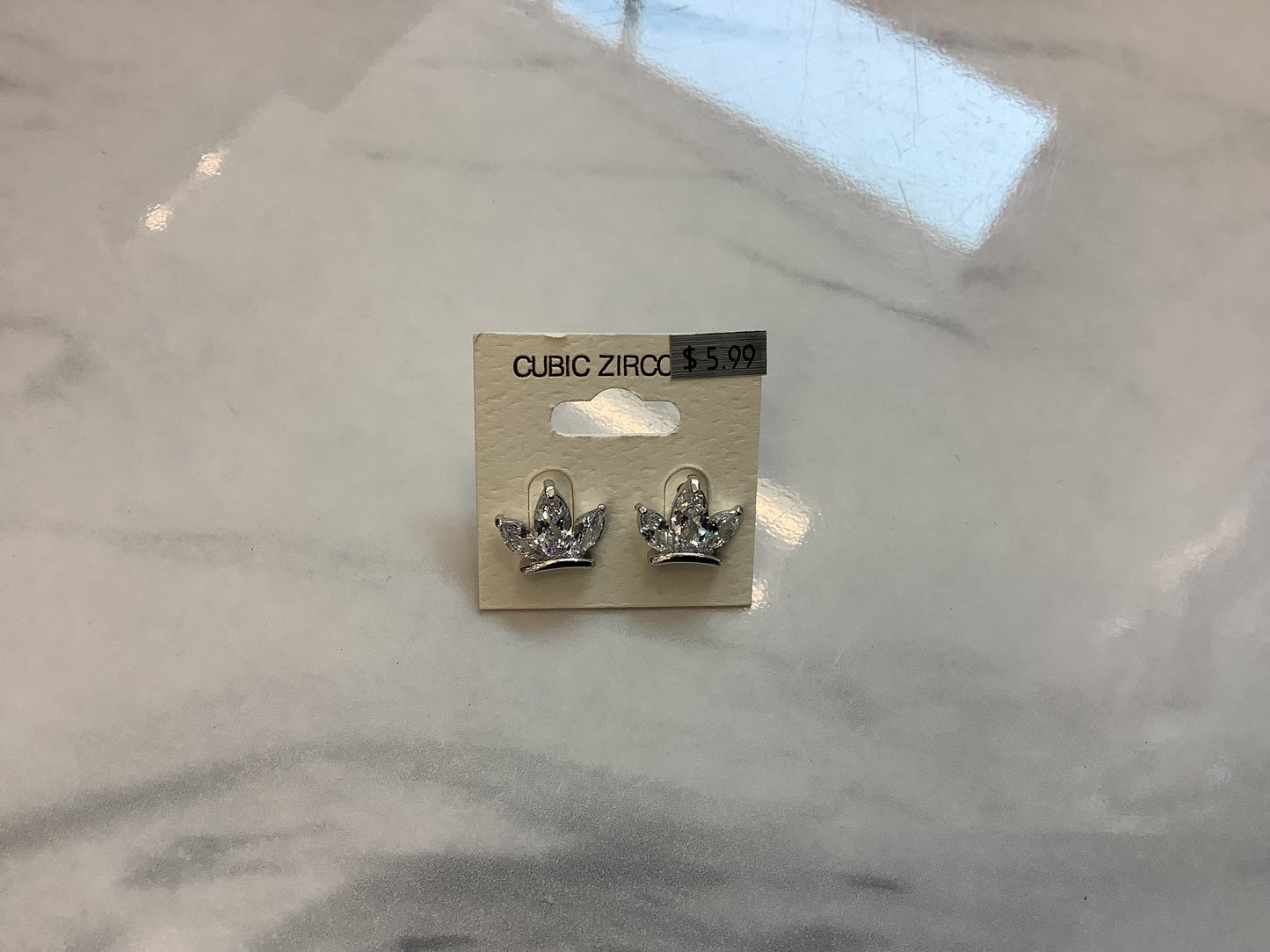 CZ Diamond Look Earrings