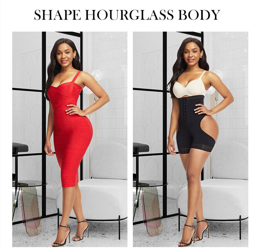 3n1 High Waist Open Butt Shapewear