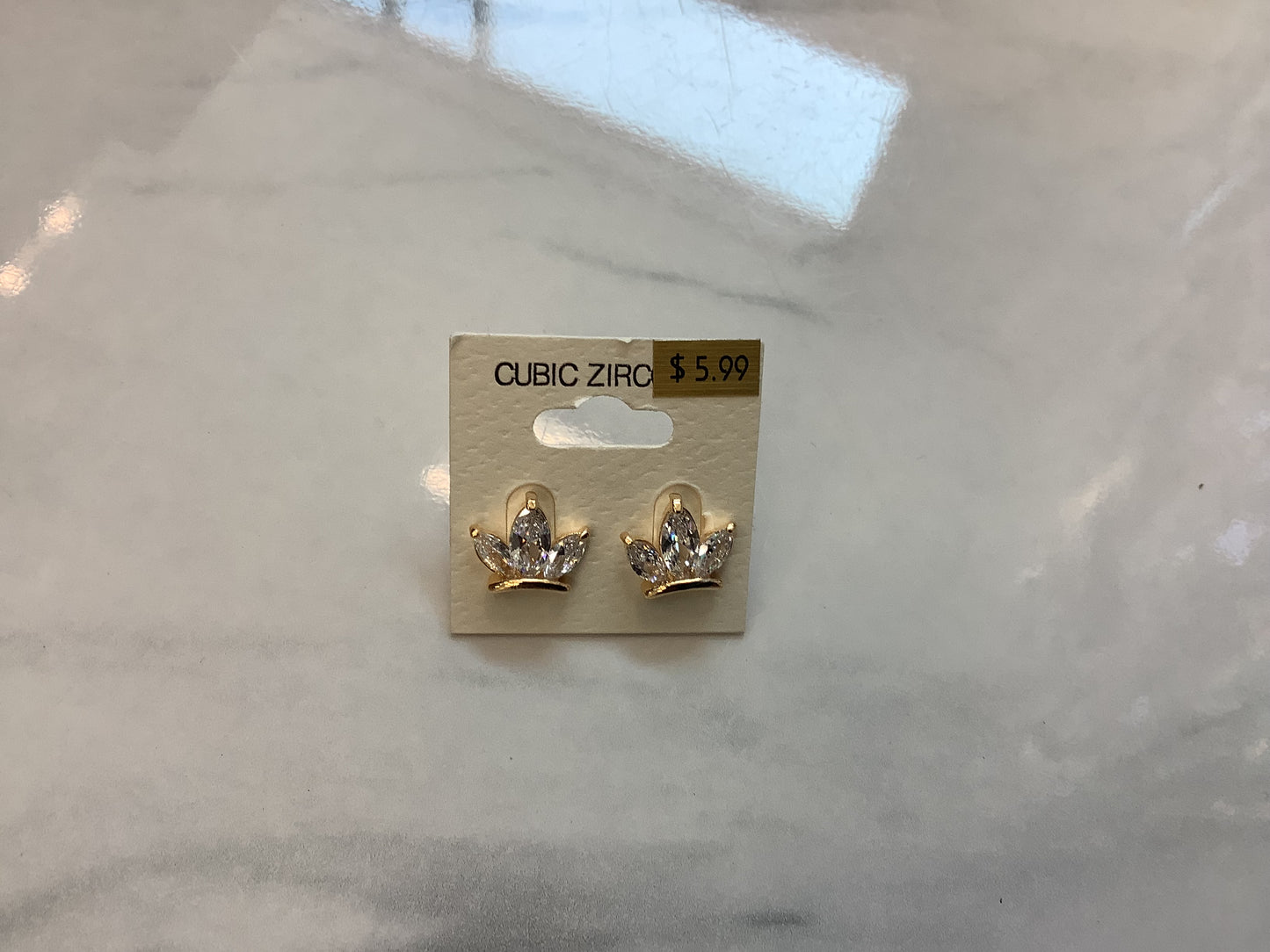 CZ Diamond Look Earrings