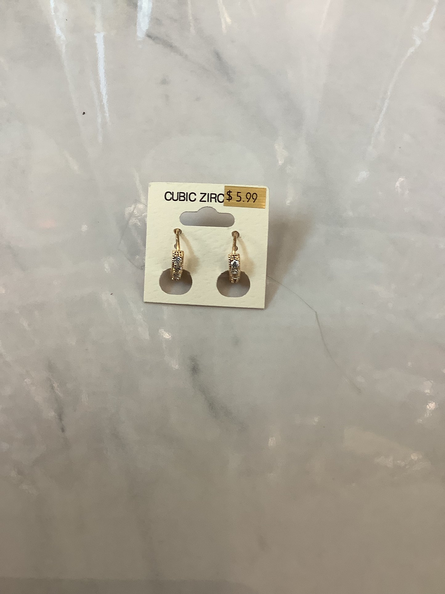 CZ Diamond Look Earrings