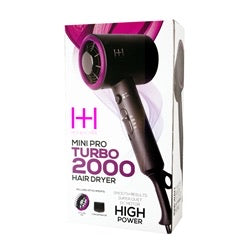 ANNIE HOT & HOTTER MINI TURBO 2000 HAIR DRYER #5907