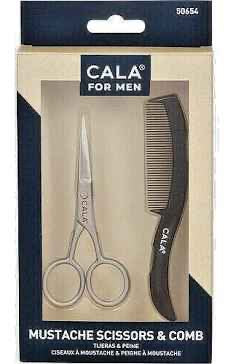 CALA MEN'S MUSTACHE SCISSORS & COMB