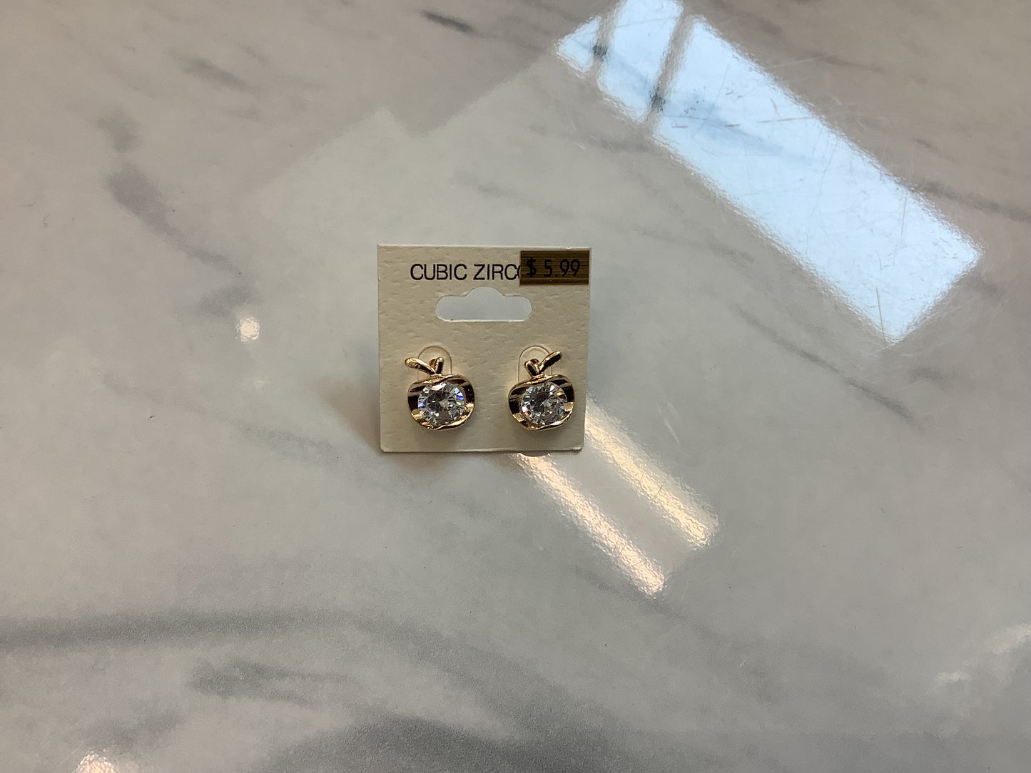 CZ Diamond Look Earrings