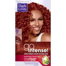 Dark and Lovely Go Intense Permanent Hair Dye Spicy Red 66