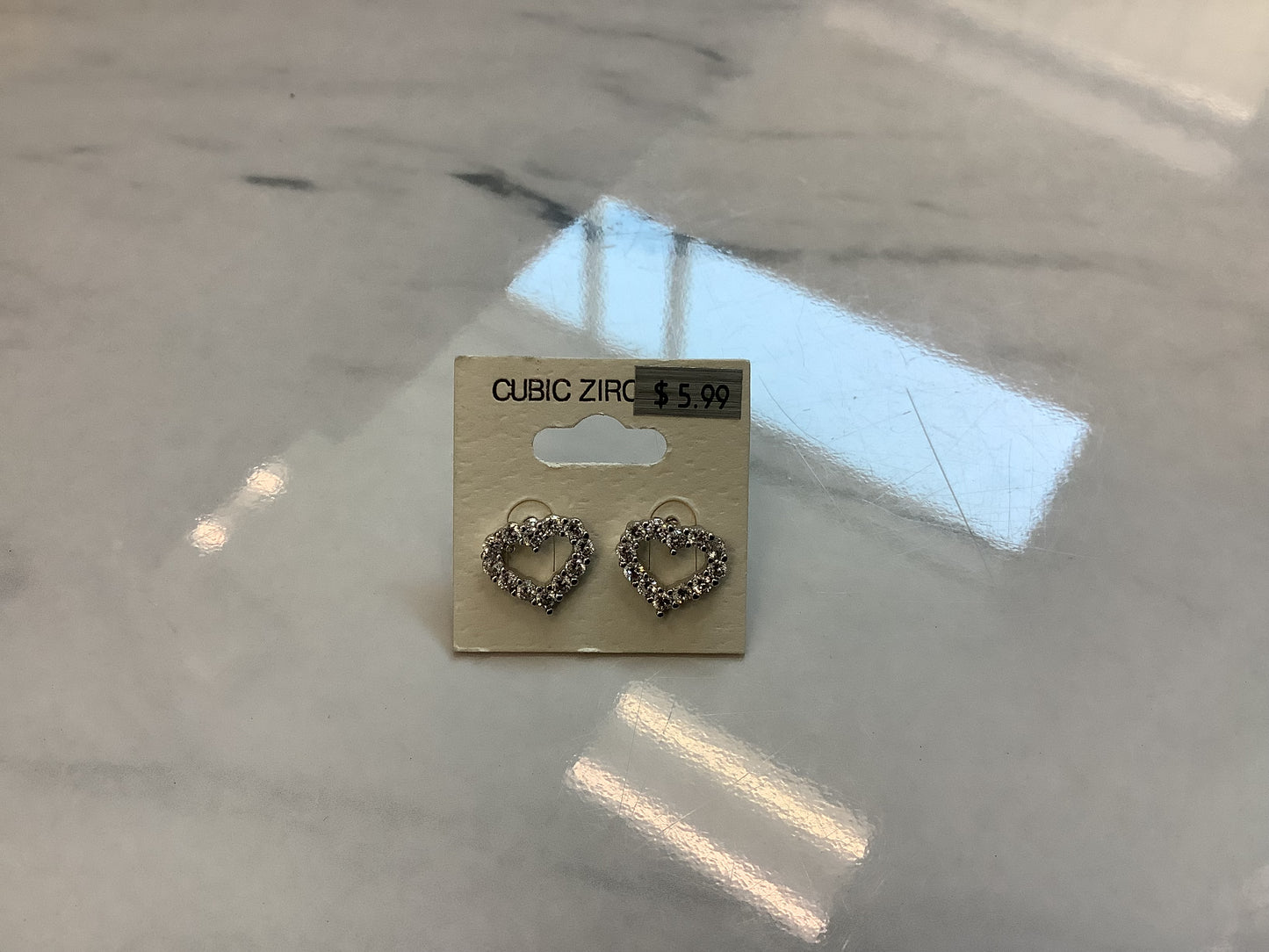 CZ Diamond Look Earrings