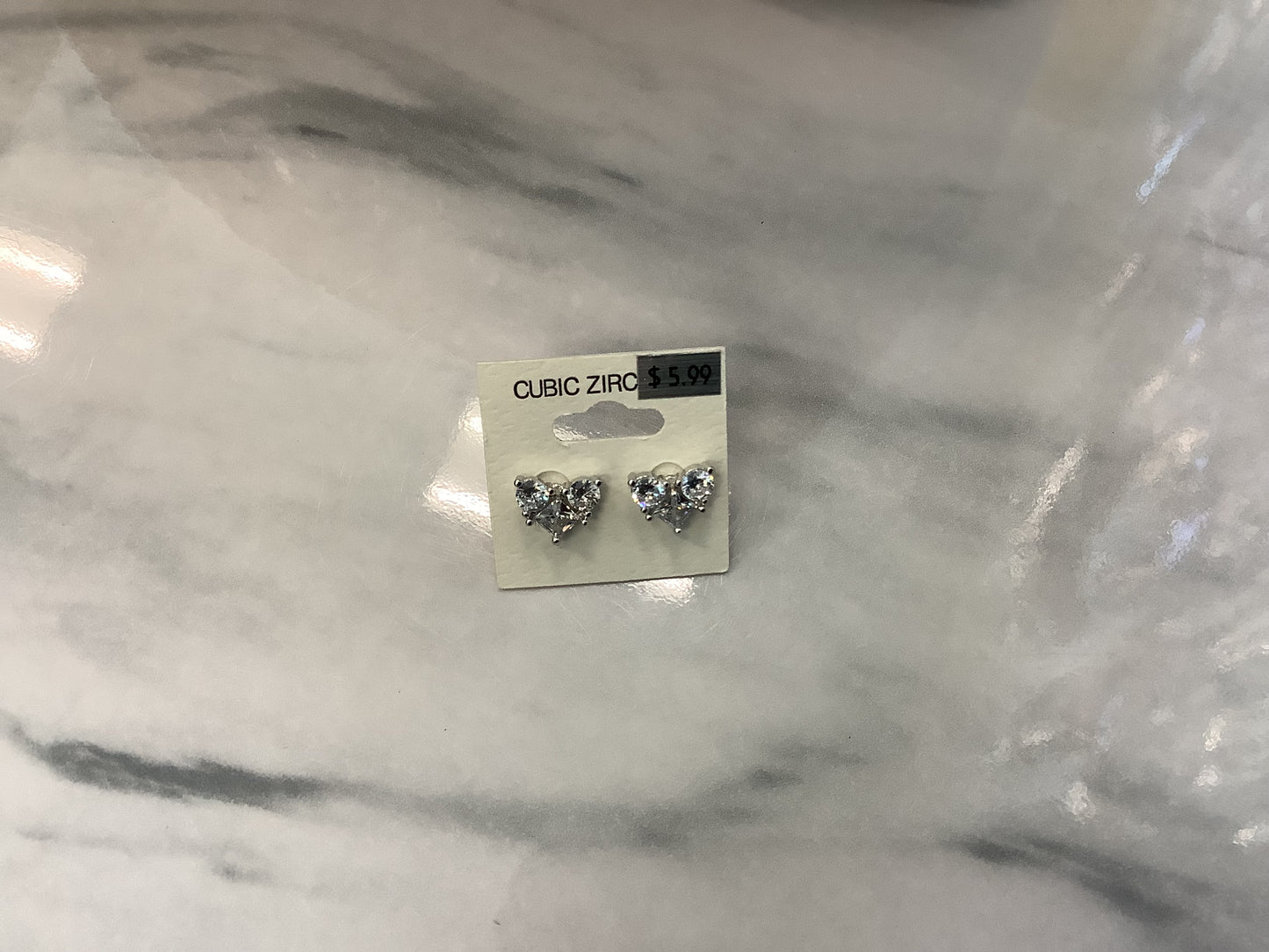 CZ Diamond Look Earrings