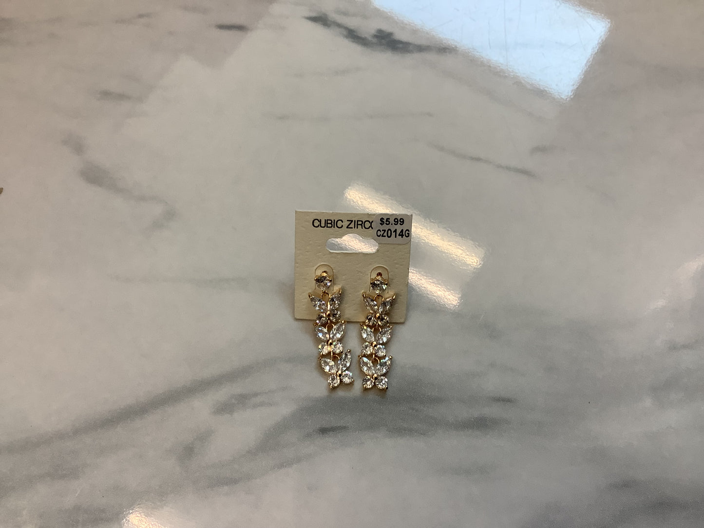 CZ Diamond Look Earrings