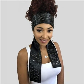 Monique Trendy Edgy Scarf - Rhinestone Design