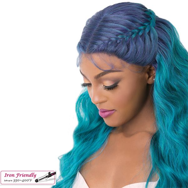 It's a Wig Synthetic  Lace Front Wig - SWISS LACE CROWN BRAID BAMBA