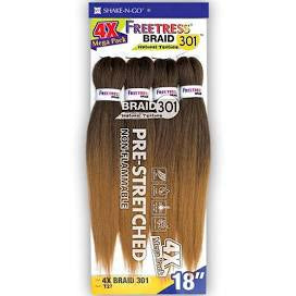 FreeTress Equal Pre-Stretched Synthetic Braids - 4X Braid 301 18"