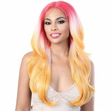 Motown Tress Let's Lace Deep Spin Part Synthetic Swiss Lace Front Wig