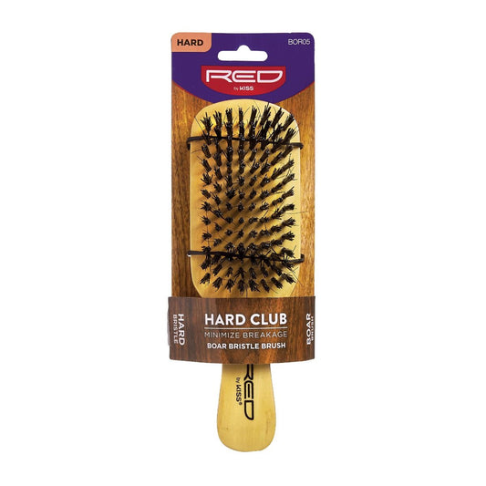 RED PROFESSIONAL HARD CLUB BRISTLE BRUSH