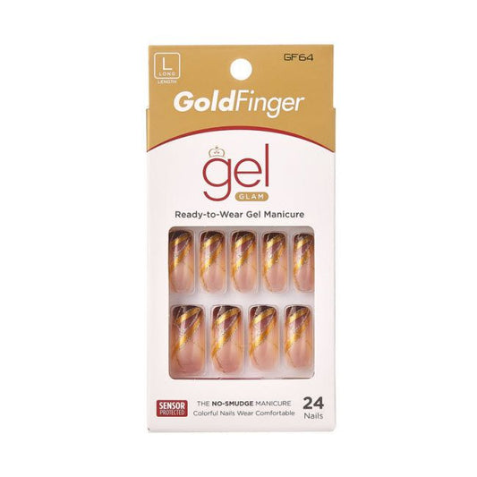 Gold Finger Fashion Nails