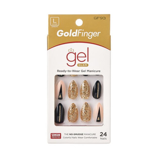 Gold Finger Fashion Nails